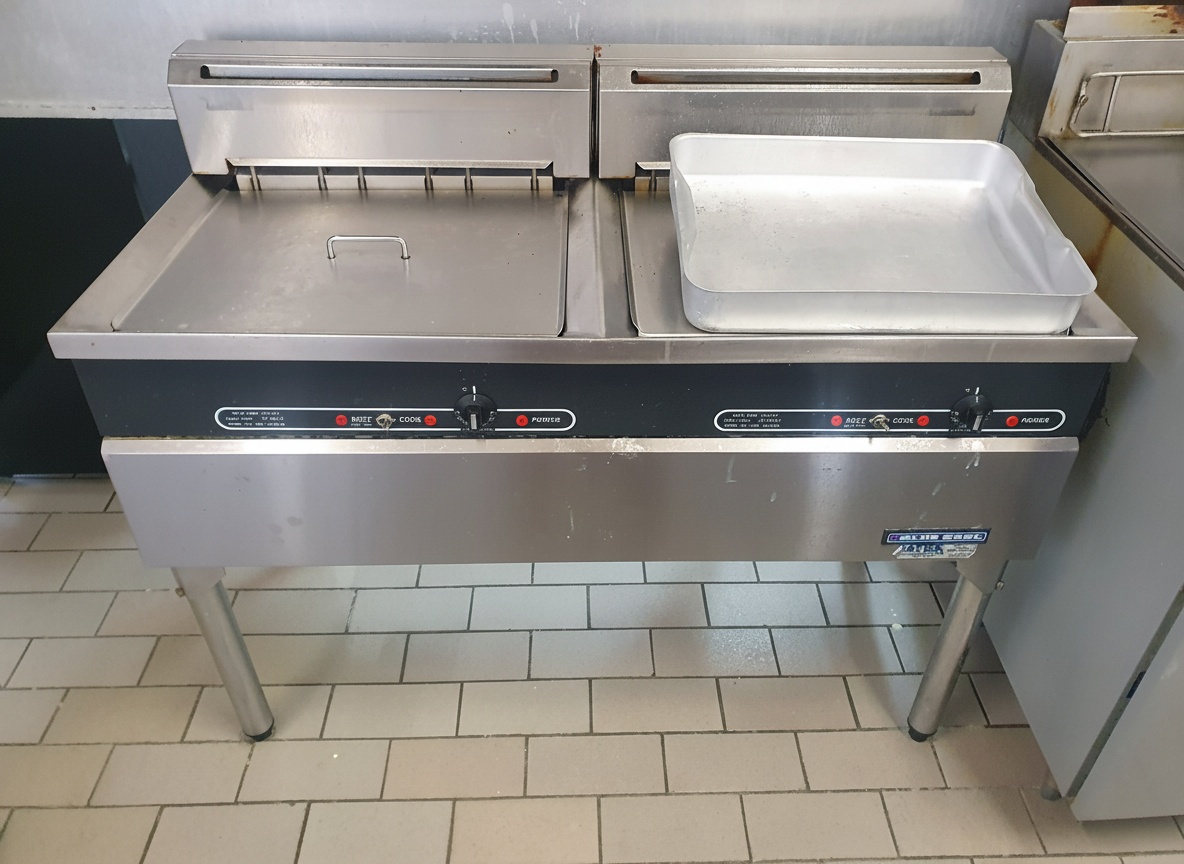 Technician repairing an appliance