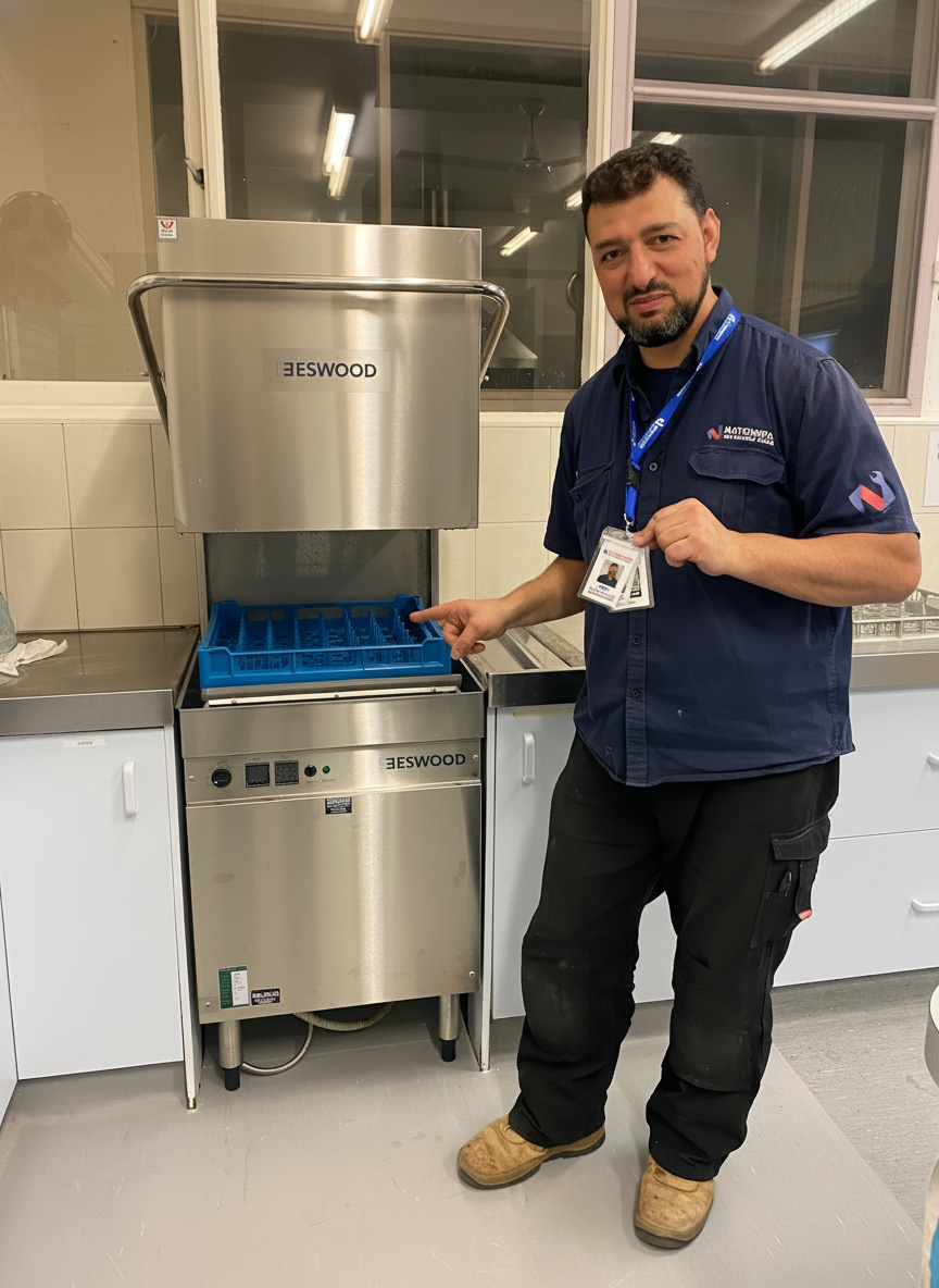 Technician with tools