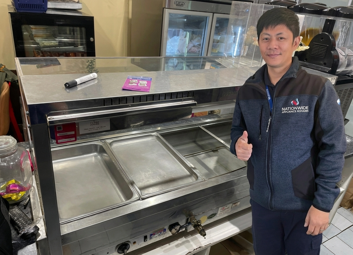 Technician with tools